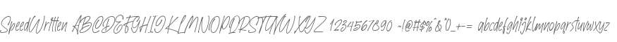 SpeedWritten