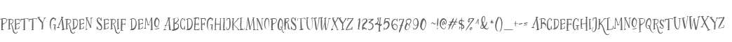 Pretty Garden Serif Demo