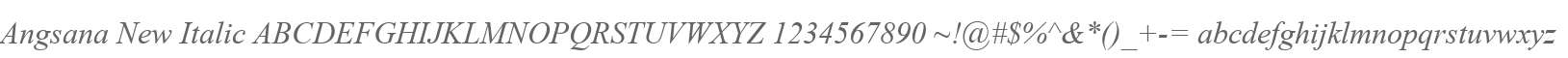 Angsana New Italic