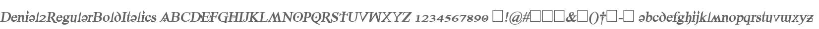 Denial2RegularBoldItalics