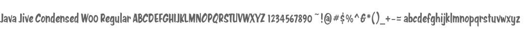 Java Jive Condensed W00 Regular