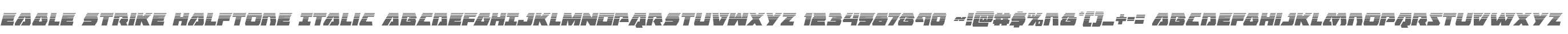 Eagle Strike Halftone Italic