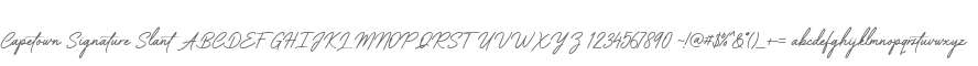 Capetown Signature Slant