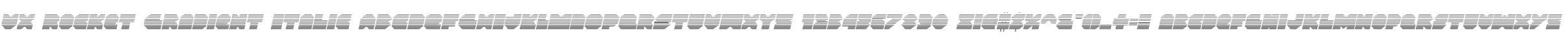 VX Rocket Gradient Italic