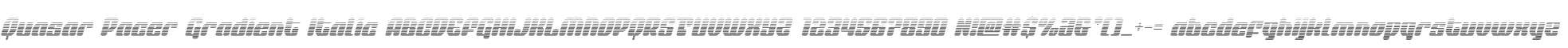 Quasar Pacer Gradient Italic