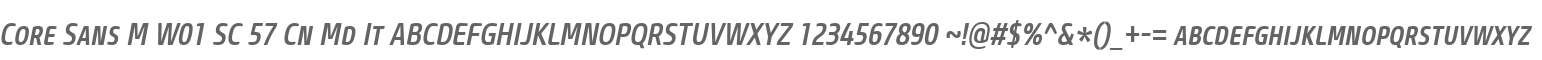 Core Sans M W01 SC 57 Cn Md It