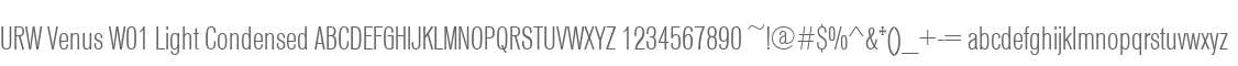 URW Venus W01 Light Condensed