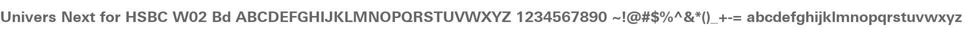 Univers Next for HSBC W02 Bd