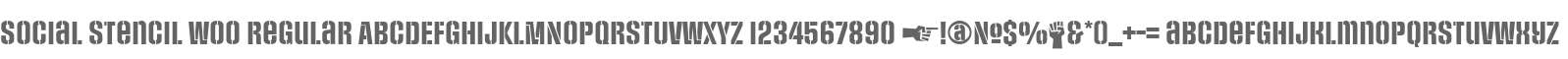 Social Stencil W00 Regular