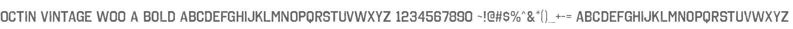 Octin Vintage W00 A Bold