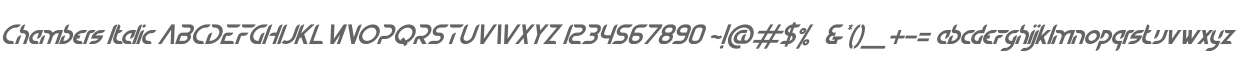 Chambers Italic