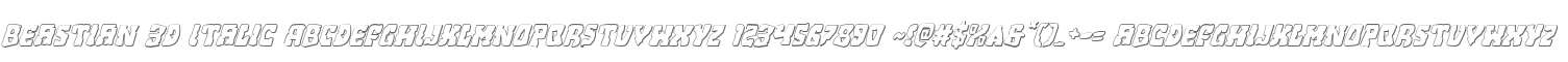 Beastian 3D Italic