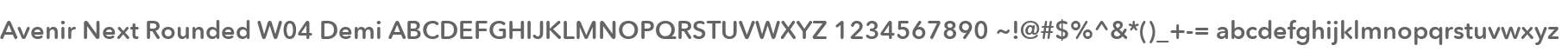Avenir Next Rounded W04 Demi