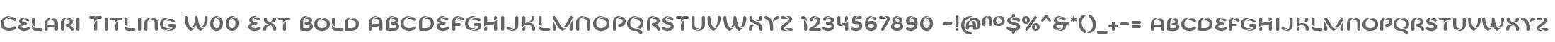 Celari Titling W00 Ext Bold