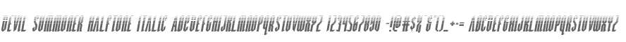 Devil Summoner Halftone Italic