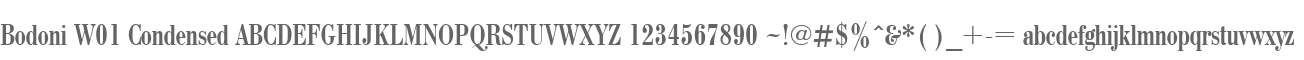 Bodoni W01 Condensed