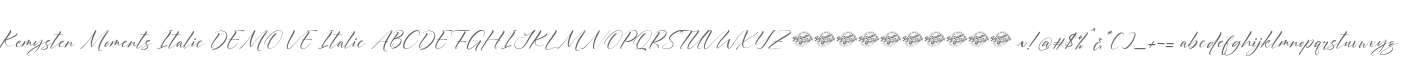 Kemysten Moments Italic DEMO VE