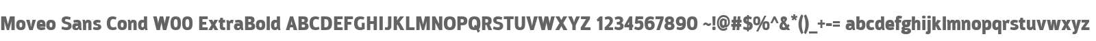 Moveo Sans Cond W00 ExtraBold