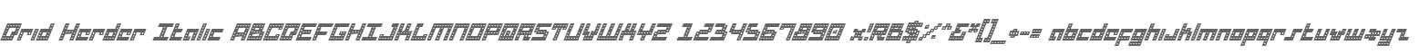 Drid Herder Italic