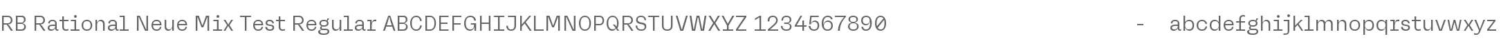 RB Rational Neue Mix Test
