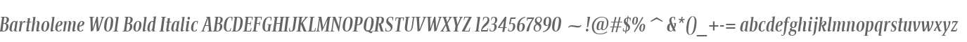 Bartholeme W01 Bold Italic