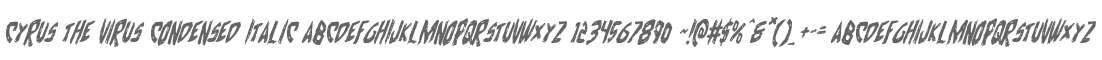 Cyrus the Virus Condensed Italic