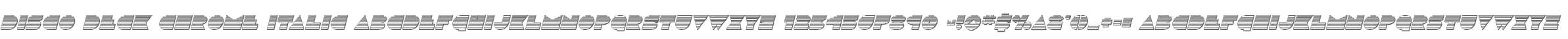 Disco Deck Chrome Italic