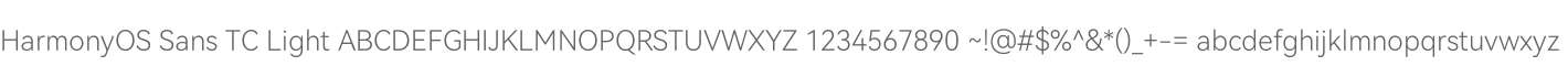 HarmonyOS Sans TC