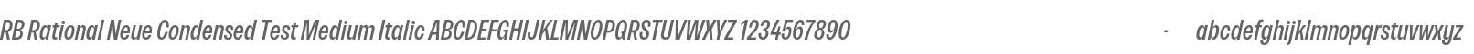 RB Rational Neue Condensed Test Medium