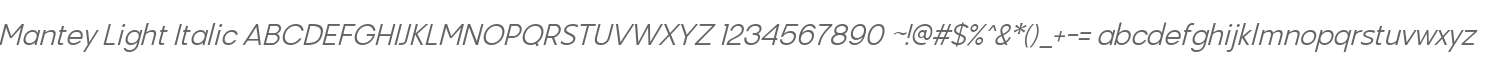 Mantey Light Ita