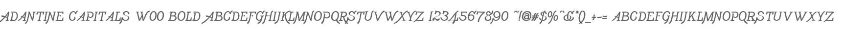 Adantine Capitals W00 Bold