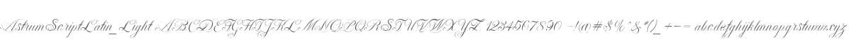 AstrumScriptLatin_Light