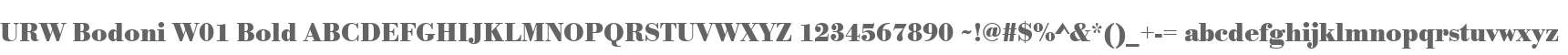 URW Bodoni W01 Bold