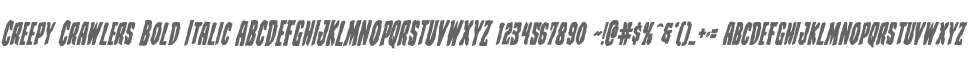 Creepy Crawlers Bold Italic
