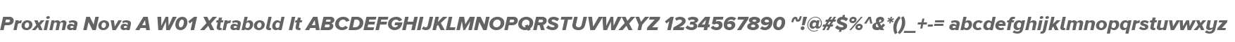 Proxima Nova A W01 Xtrabold It
