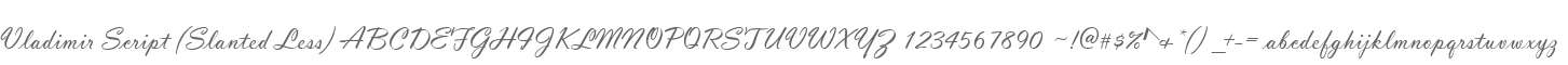 Vladimir Script (Slanted Less)