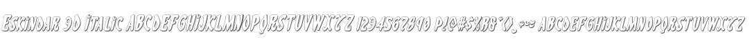Eskindar 3D Italic