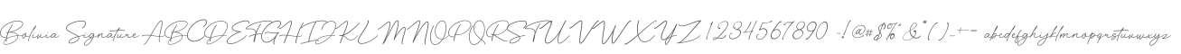 Bolivia Signature