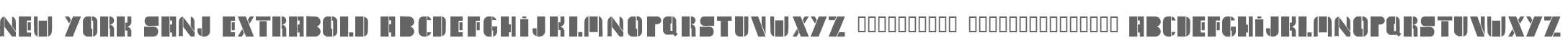 New York Sanj ExtraBold