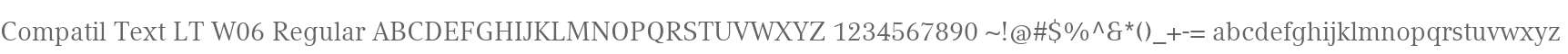 Compatil Text LT W06 Regular
