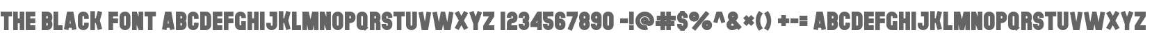 The Black Font