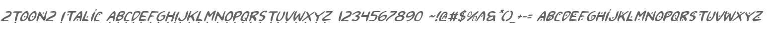 2Toon2 Italic