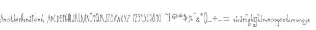 AnotherHandFont