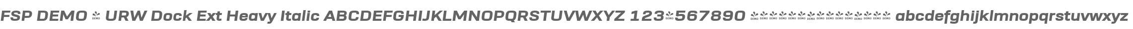 FSP DEMO - URW Dock Ext Heavy
