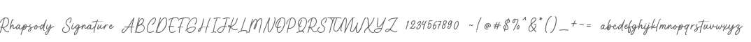Rhapsody Signature