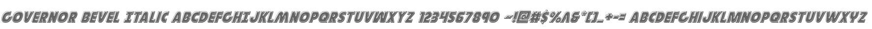 Governor Bevel Italic