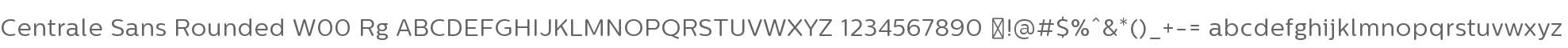 Centrale Sans Rounded W00 Rg