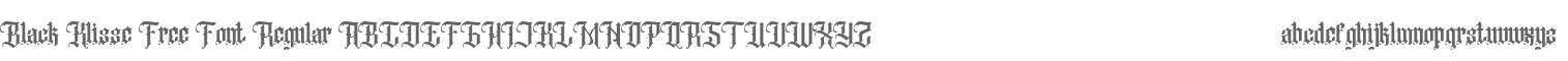 Black Klisse Free Font Regular