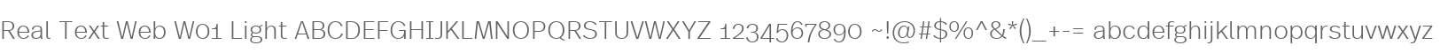 Real Text Web W01 Light