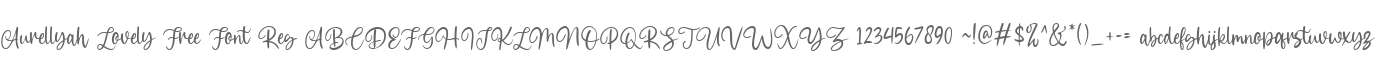 Aurellyah Lovely Free Font